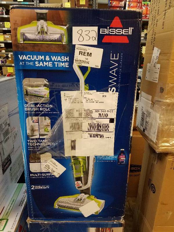 lot 832 image: Bissell Crosswave 2-in-1 Vac and Wash Hard Floor Cleaner