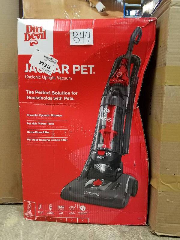 lot 844 image: Dirt Devil Jaguar Pet Bagless 10-Amp Upright Vacuum