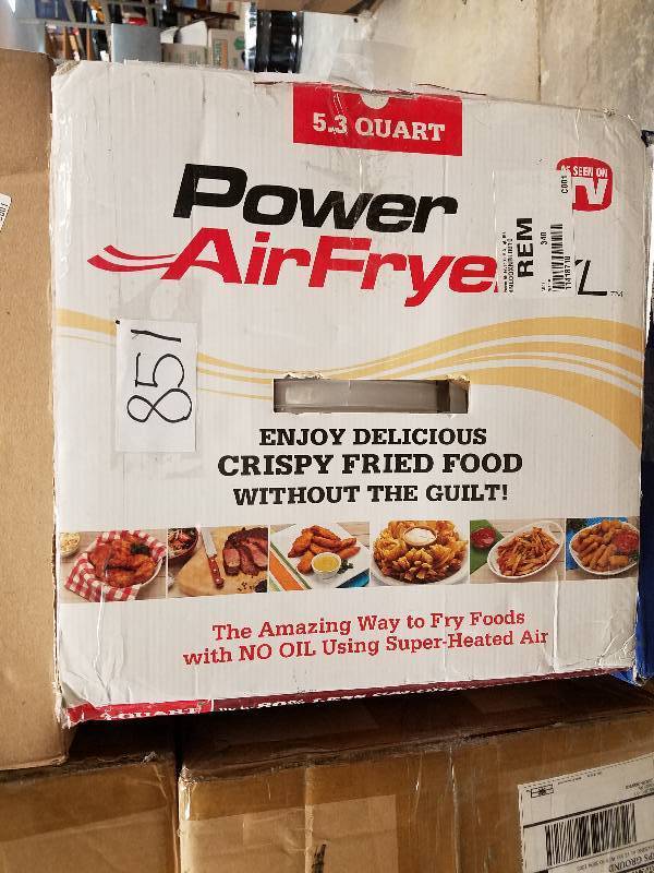 lot 851 image: Power AirFryer XL - 5.3-Qt. - Black