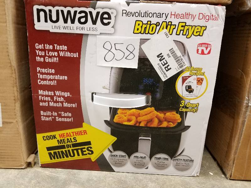 lot 858 image: NuWave Brio Air Fryer