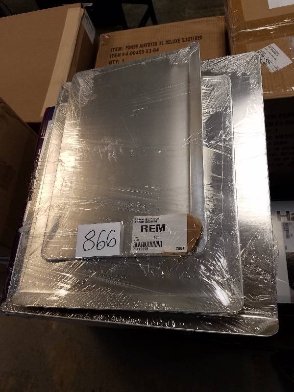 lot 866 image: T-fal AirBake Ultra 3-Pc. Cookie Sheet Set