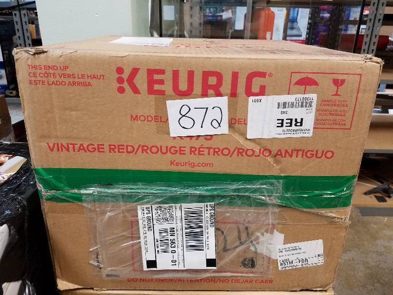 lot 872 image: Keurig Plus Series K475 Brewing System - Red
