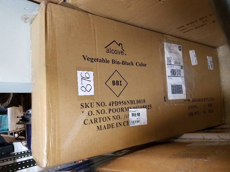 lot 876 image: alcove Vegetable Bin - Black