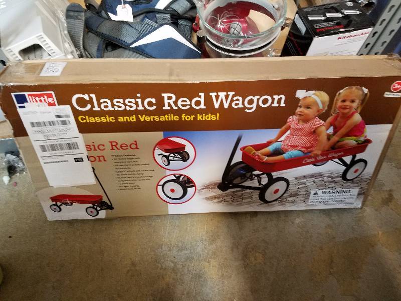 lot 897 image: Little Box 34 Metal Wagon Red