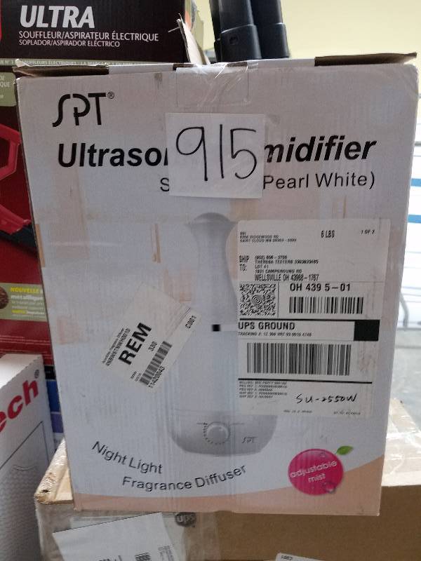 lot 915 image: SPT Humidifier Fragrance Diffuser - White