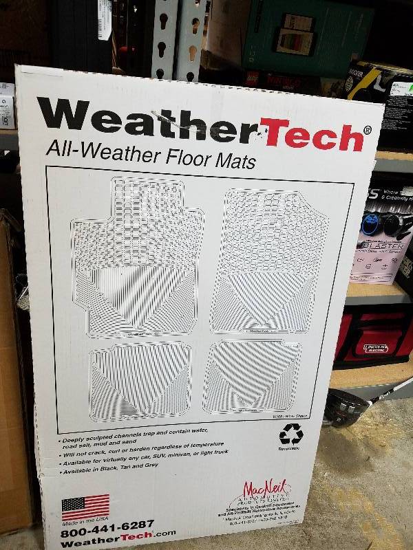 lot 919 image: WeatherTech AVM Trim-to-Fit 4-Pc. Floor Mats in Black