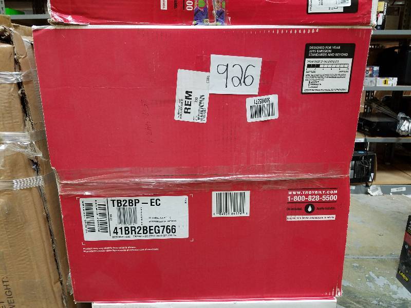 lot 926 image: Troy-Bilt Gas Backpack Blower