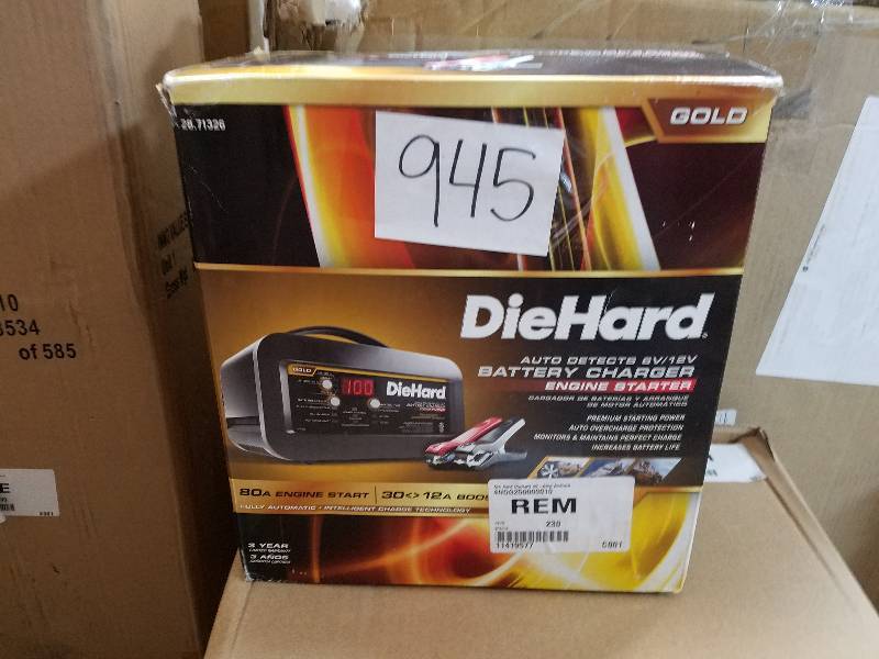 lot 945 image: Schumacher DieHard 80-Amp Automatic Battery Charger and Engine Starter - 71326