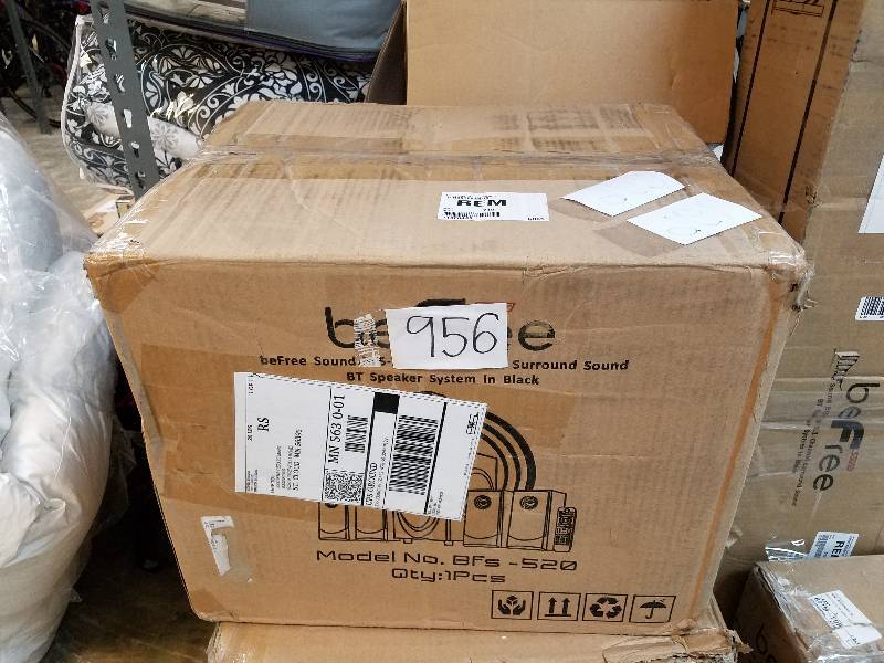 lot 956 image: beFree Sound 80-Watt 5.1-Channel Bluetooth Speaker System - 90296039M