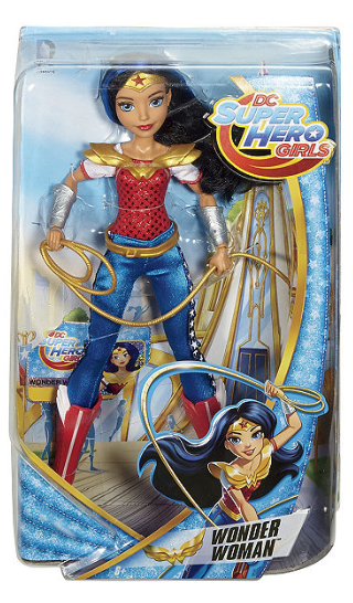 lot 410 image: Mattel DC Super Hero Girls Action Doll - Wonder Woman DAMAGED PACKAGING