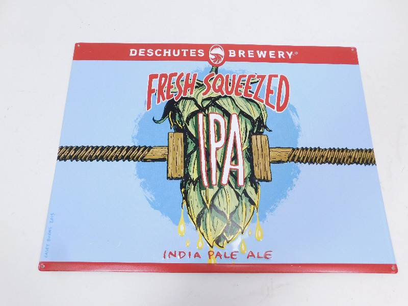 lot 15 image: Deschutes Brewery---Fresh Squeezed IPA---India Pale Ale  Sign