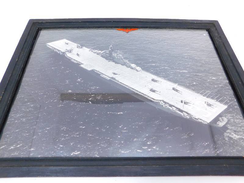 lot 67 image: Framed Picture Of The U.S.S. Leyte