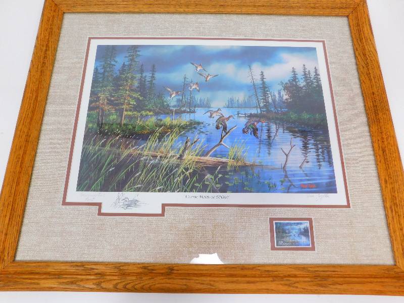 lot 70 image: Framed & Matted Picture Of Come Rain Or Shine By Ken Zylla