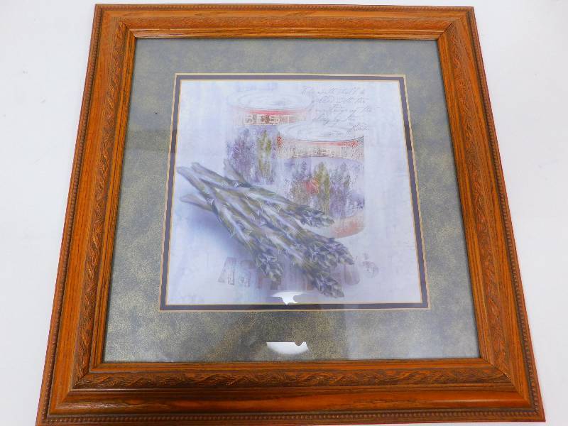 lot 71 image: Framed & Matted Picture Of Cannery Row Asparagus  By ZIM ART PICTURE COMPANY, INC