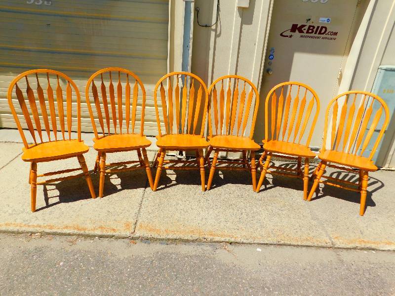 lot 104 image: Six  A-America Chairs     (Style 9675)