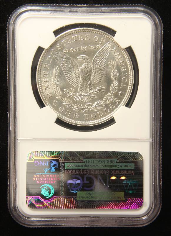 1921 MORGAN SILVER DOLLAR MS62 NGC