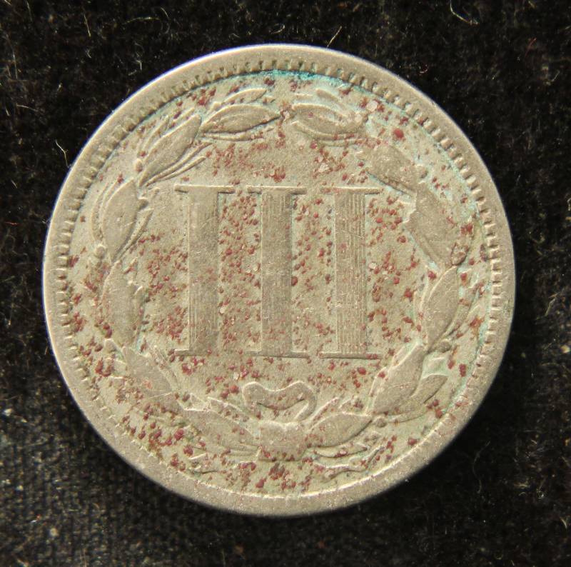 1873 US THREE CENT NICKEL
