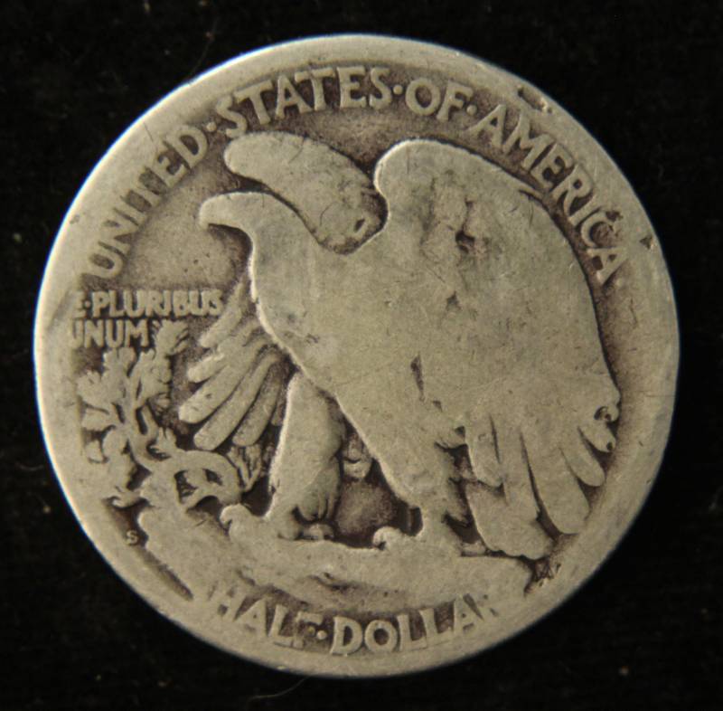 1923-S WALKING LIBERTY HALF DOLLAR
