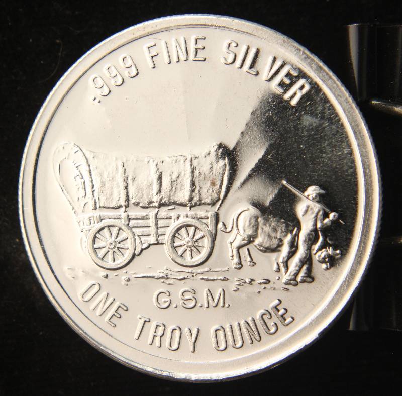 1 TROY OZ. .999 FINE SILVER PROSPECTOR GOLDEN STATE MINT