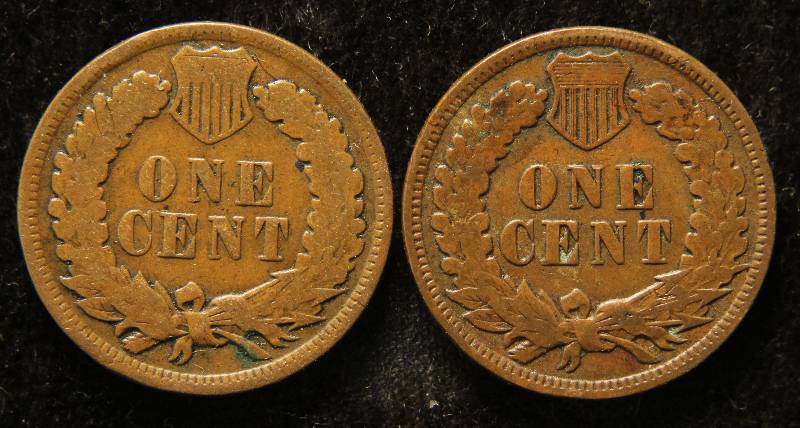 2 INDIAN HEAD CENTS 1908 & 1909