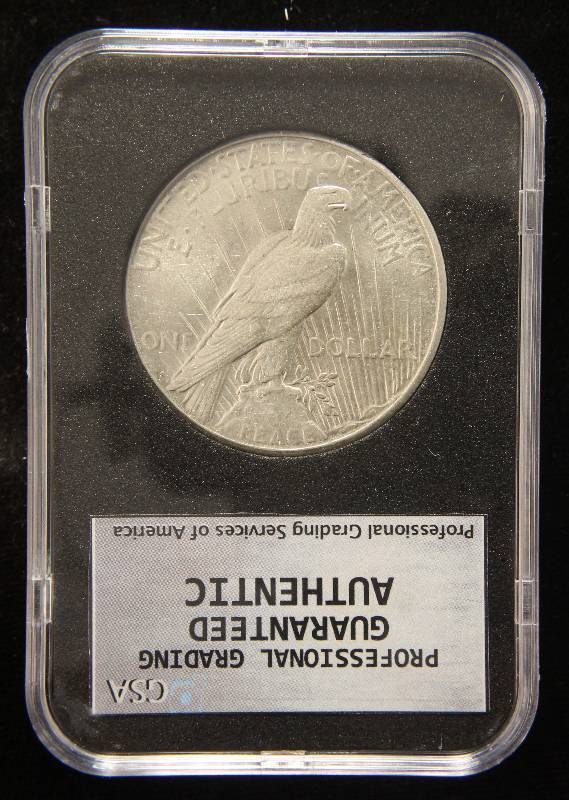 1924-S PEACE SILVER DOLLAR MS63 PGSA