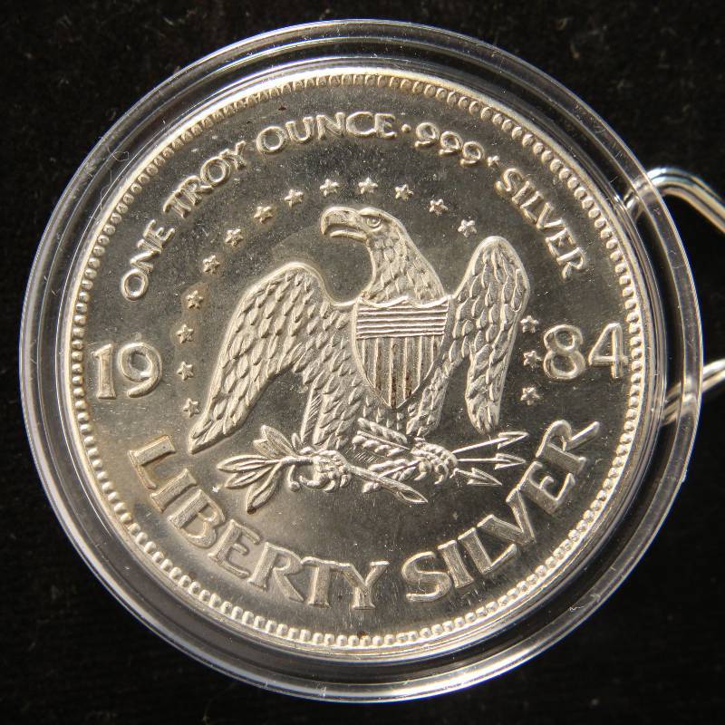 Details about   1984 Spokesman Review Spokane Chronicles 1 Troy Oz .999 Fine Silver Round Coin