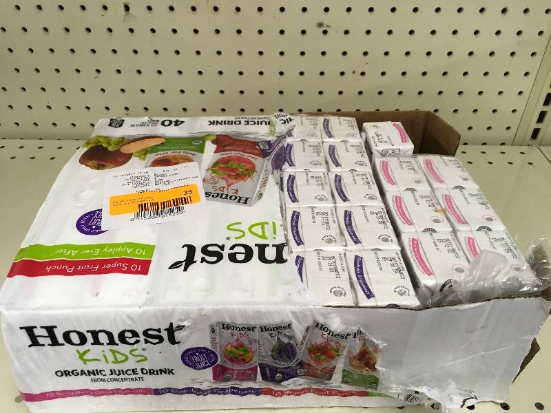 lot 139 image: HONEST KIDS ORGANIC JUICE DRINK, RETAIL $9.99