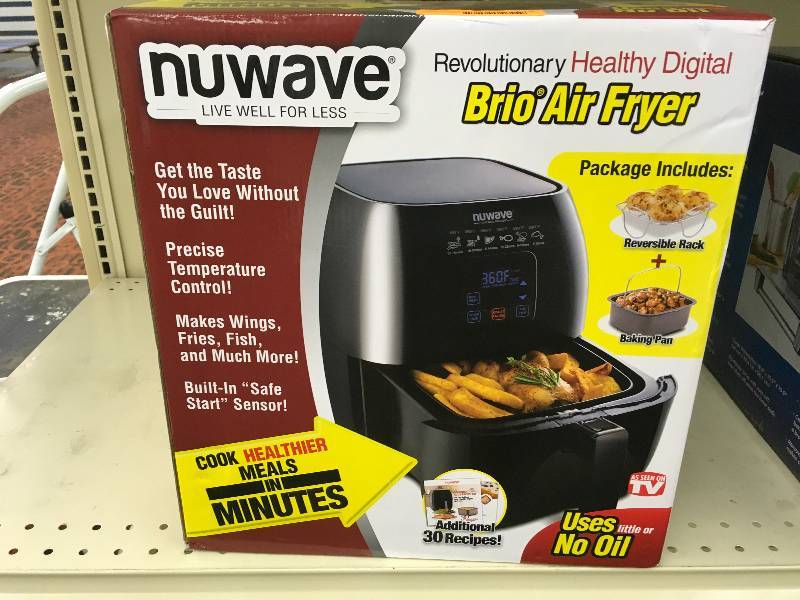 lot 140 image: BRIO NUWAVE AIR FRYER  RETAIL $89.99