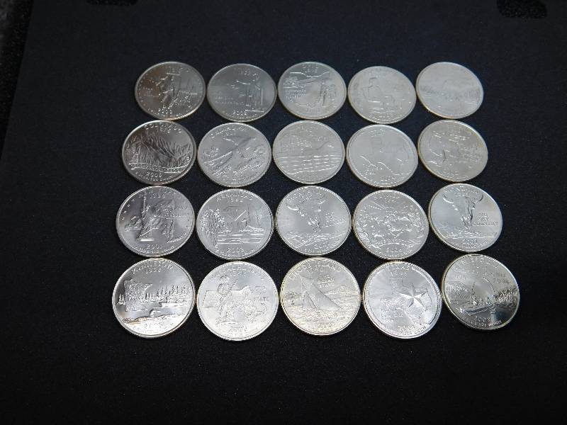 lot 21 image: Lot of Random High Quality State Quarters