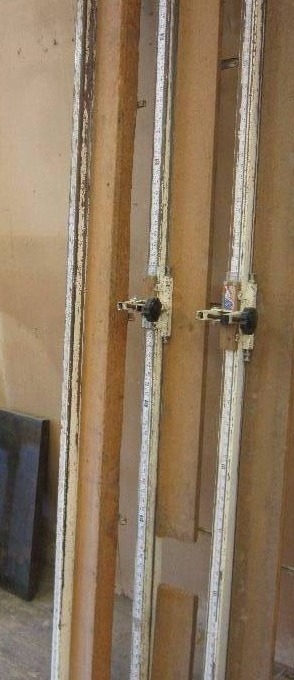 lot 19 image: 3 8 foot cutoff miter saw stops...