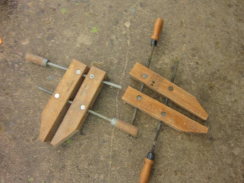 lot 61 image: 2 12 wood clamps...