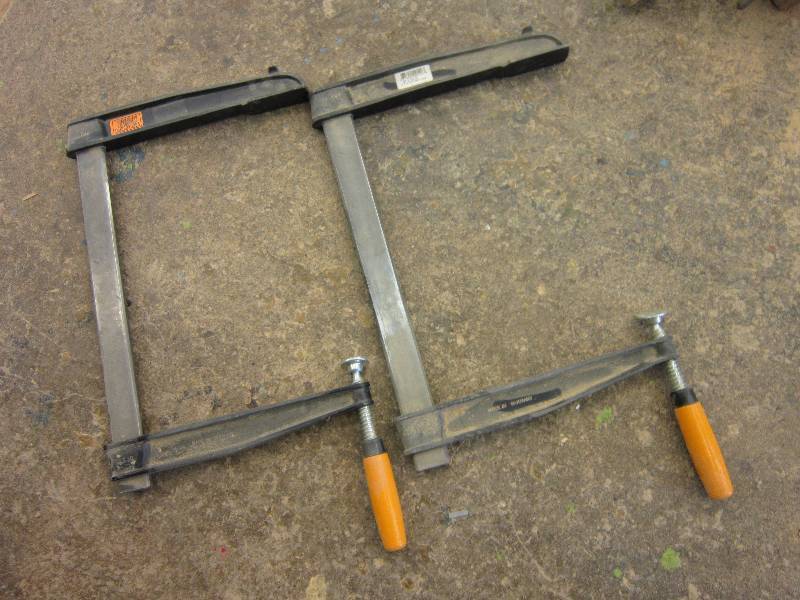 lot 63 image: 2 12 x 16 Bessey deep throat clamp...