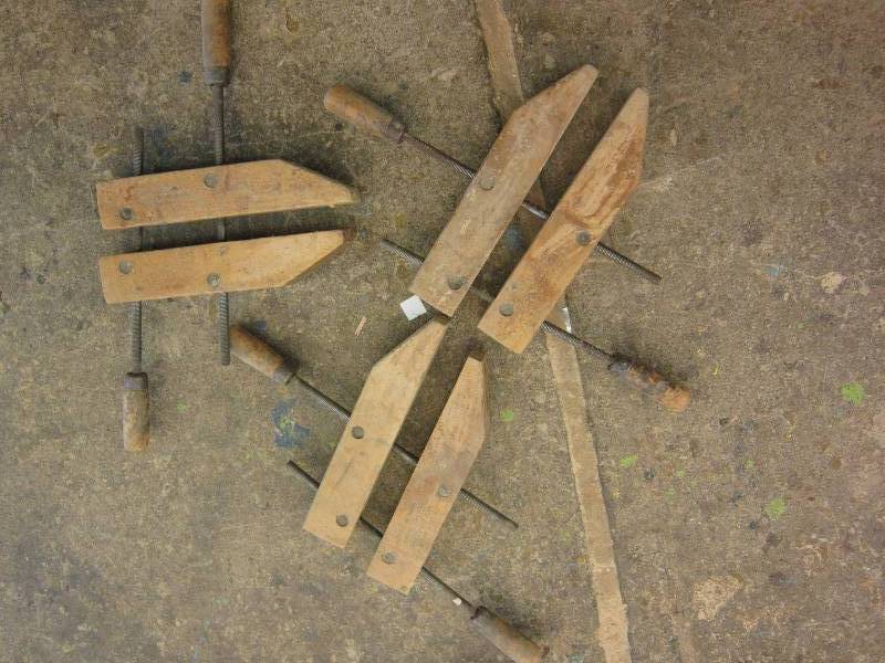 lot 65 image: 3 Jorgensen 12 wood clamps...