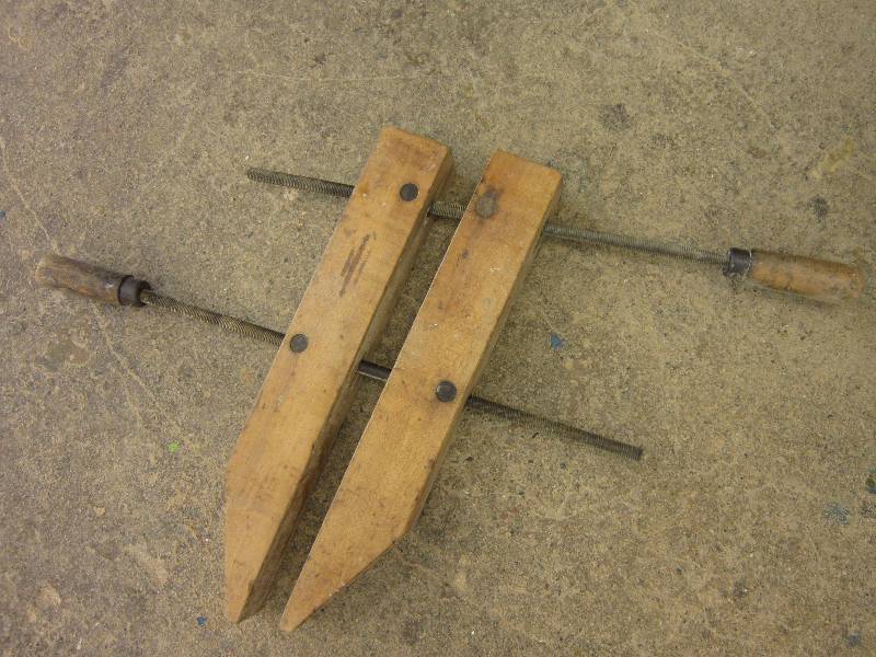 lot 69 image: 18 wood clamp...