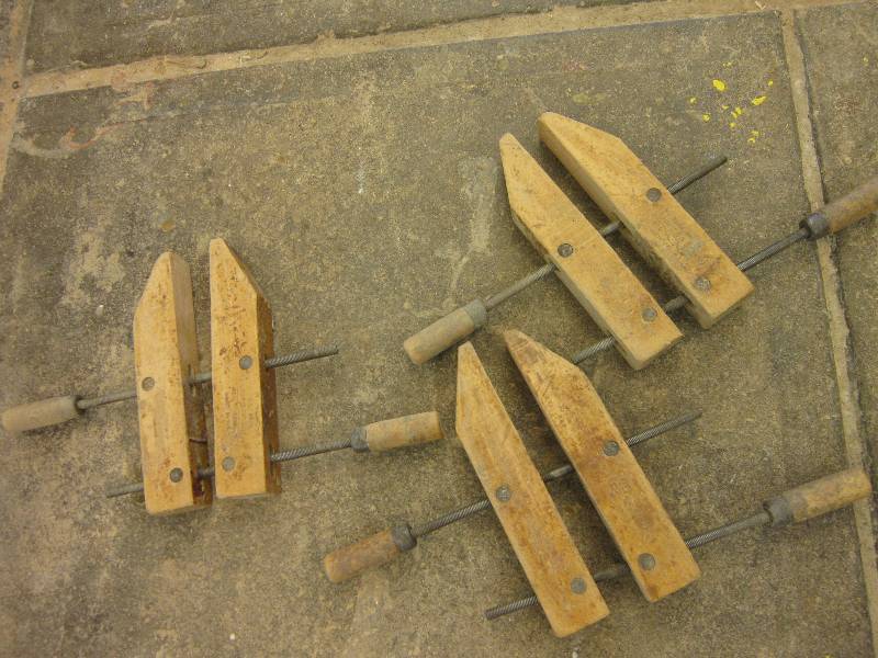 lot 73 image: 3 Jorgensen 12 wood clamps...