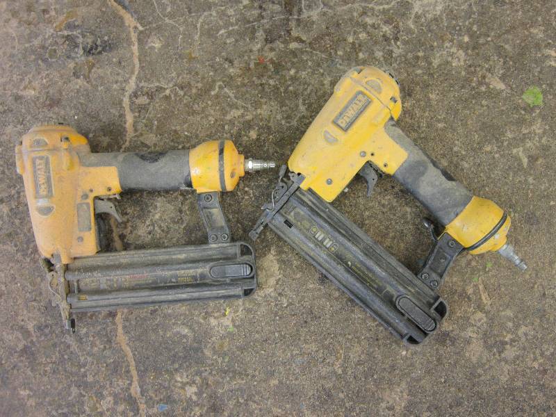lot 80 image: 2 Dewalt air nail guns...