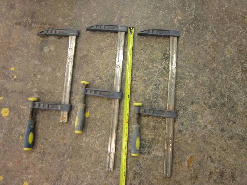 lot 81 image: 3 metal clamps...
