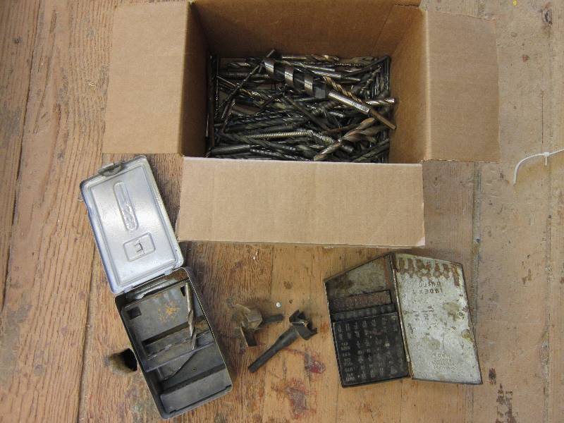 lot 87 image: Box of drill bits...