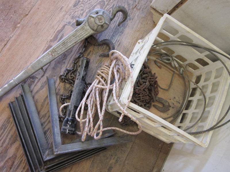 lot 97 image: CM Hoist Model B Puller and other t...