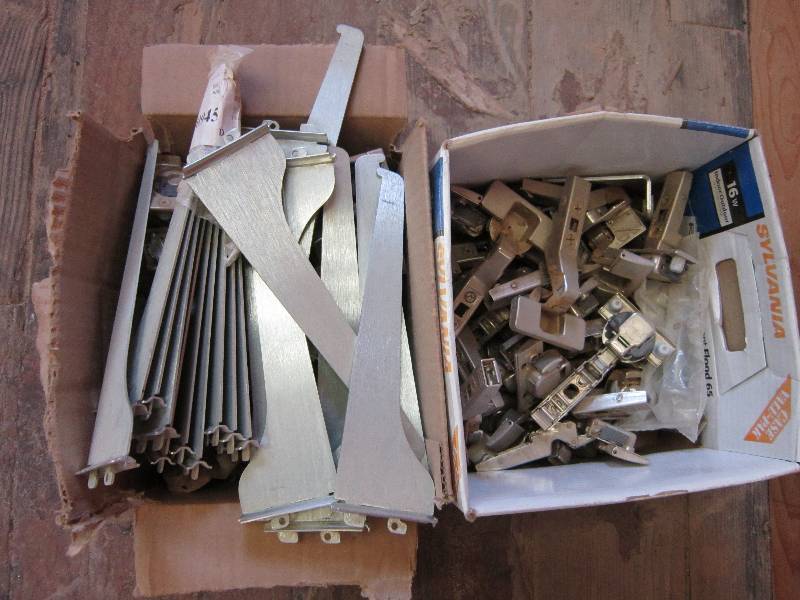 lot 153 image: Brackets and cabinet hardware...