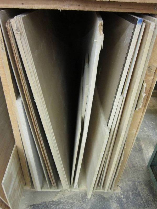 lot 196 image: Lot of misc. plywood 1  34 walnut...