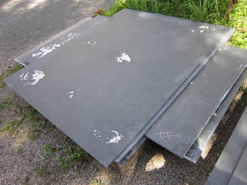 lot 198 image: Vintage slate black boards  6 piece...