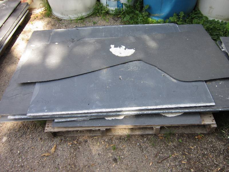lot 200 image: Vintage slate black boards  8 piece...