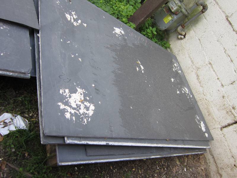 lot 201 image: Vintage slate black boards  6 piece...