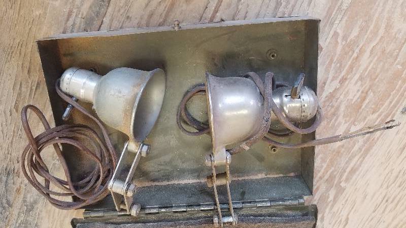 lot 172 image: 2 Delta Retirement Lights, electric work lights