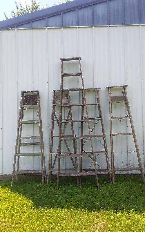 lot 48 image: Assortment Of Wood Ladders 1-8 Foot4-6 Foot