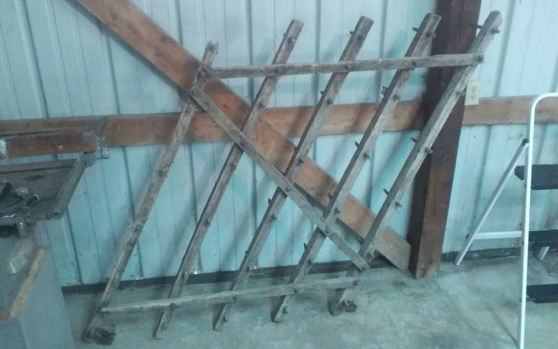 lot 57 image: Home Made Plow-Drag Approx. 5x5