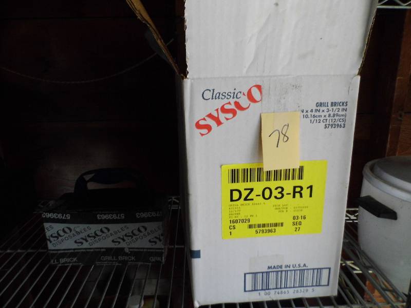 lot 78 image: Sysco Grill Bricks