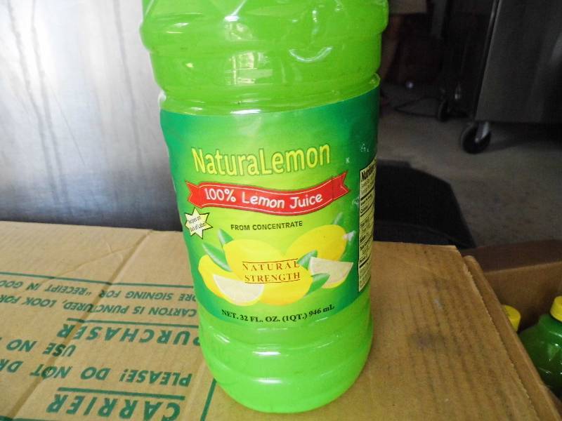lot 106 image: 12 Bottles of Lemon Juice