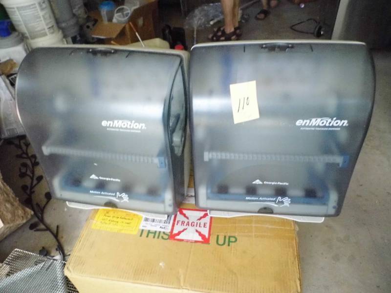 lot 110 image: Lot of 3 enMotion Paper Towel Dispensers